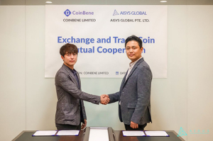 글로벌 암호화 화폐 거래소 COINBENE와 AIDUS Coin, 거래소 상장 계약 및 MOU 체결
