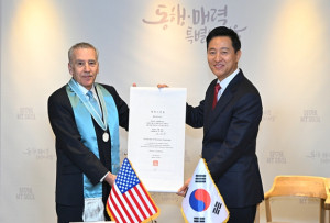오세훈 서울특별시장, 필립 골드버그 주한 미국대사에 명예시민증 수여