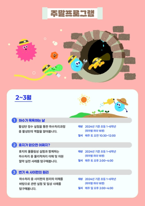 서울하수도과학관, 2025년 맞이 신규 교육 프로그램 24종 선보여