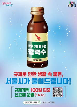 서울시, `막힌규제 확 푸는 활력제안 10선` 선정…시민 일상속 규제철폐 가속화