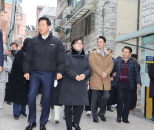 강북구의회 노윤상 의원, 오세훈 시장과 미아동 130 일대 재개발 현장 찾아