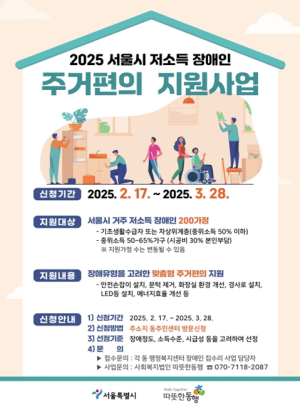 서울시, ``장애인 맞춤형 집수리 해드립니다``…쾌적한 주거환경 지원