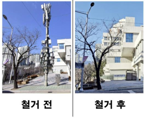 도봉구, 큰 벌집 연상 이동통신중계기 마침내 철거