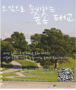 성동구, 숲속 태교 프로그램 운영…임신부 심신 안정 지원