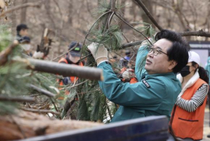 ˝산불 예방, 구민 안전!˝ 동작구, 임목 적치물 처리 속도전