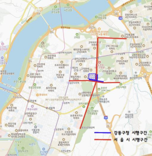 강동구, 땅꺼짐 사고 일대 지하 공동 탐사 실시 결과 안내