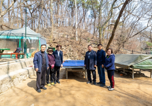 강북구의회 이상수·최미경 의원, 북한산국립공원 내 야외탁구시설 민원 현장 점검