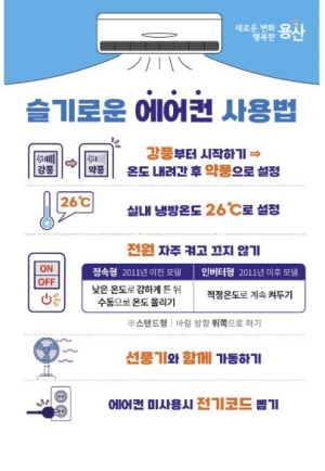 용산구, 여름철 폭염 대비 에어컨 청소 지원