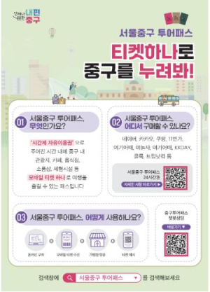 “중구 여행 한 장으로 통한다!˝ `서울 중구 투어패스` 정식 출시