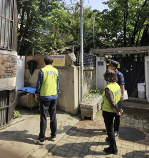 성북구 정릉1동, 침수 취약지역 집중 점검…여름철 수해 사전 대응