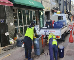 성동구, 음식물 쓰레기통 세척 서비스…2,800개 음식점 대상