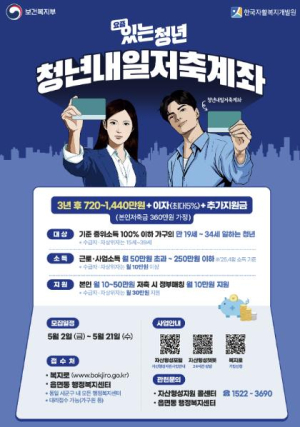 용산구, `청년내일저축계좌` 신규 모집