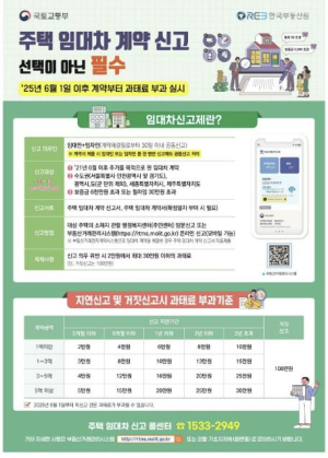 관악구, 오는 6월부터 주택 임대차 계약 건은 30일 이내 반드시 신고하세요!