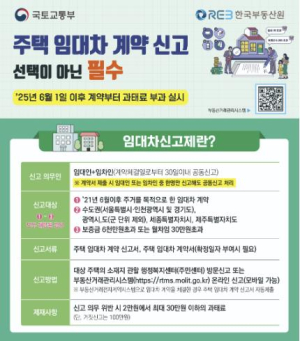 강동구, 6월부터 주택 임대차 신고제 과태료 부과 본격 시행