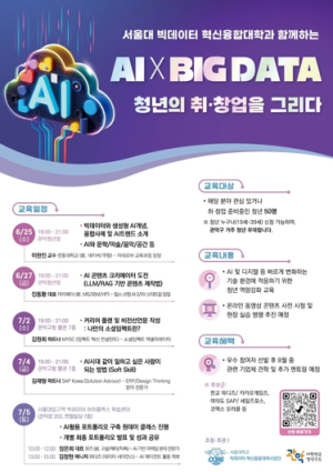 관악구, 서울대 빅데이터 혁신융합대학과 함께 4차산업혁명 역량 갖춘 핵심인재 육성 나선다