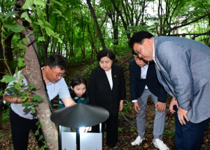 서울특별시의회 최호정 의장, 러브버그 빛으로 잡는 친환경 포집 현장 점검