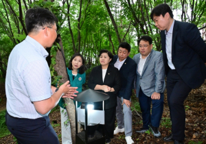 서울시의회 김영옥 보건복지위원장, ‘러브버그(붉은등우단털파리) 친환경 포집 시범사업’ 현장 방문