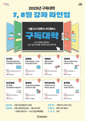 “서울, 도시 전체가 나의 캠퍼스”…서울시, 10개 대학과 손잡고 ‘구독대학’ 첫선