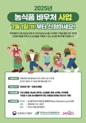 ˝든든한 식탁, 건강한 마포˝ 취약계층에 농식품 바우처 지원