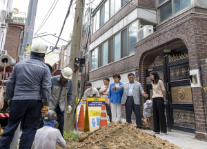 강북구의회 이상수·최미경의원, 우이동 전신주 이설현장 점검