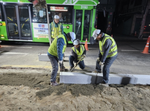 강북구의회 정초립 의원, 미아사거리역 일대 도로정비 공사 현장 확인