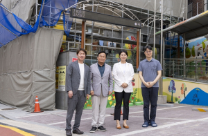 심재억 강북구의원, 서울효정학교 환경개선을 위한 조성공사 현장 방문