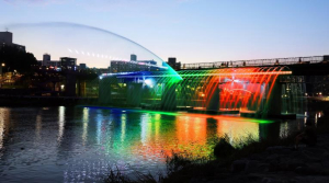 밤이면 더욱 걷고 싶은 길, 물과 빛 감성 더한 산책 코스 완성! 노원구, 전국 최초 레이저·미러기술 적용한 `경춘철교 음악분수` 개장