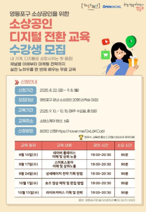 영등포구, 소상공인‧중소기업 판로 지원 강화…온‧오프라인 시장 동시 공략