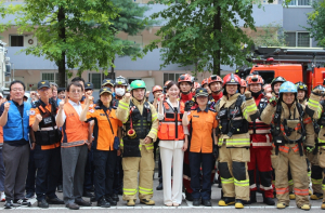 김혜지 시의원, 서울소방 ‘소방차 길 터주기’ 국민 참여 훈련 동참