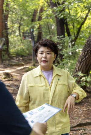 강북구의회 김명희의장, 북한산 둘레길 집중호우 대비 현장점검 실시