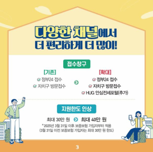 중랑구, 전세보증보험 반환 보증료 지원으로 전세사기 예방