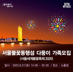 서울시, ‘시민 모두 함께 즐겨요’ 서울세계불꽃축제 2025 특별관람석 운영