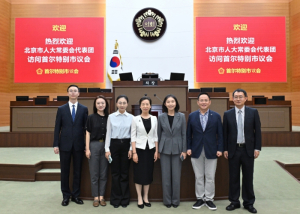 서울시의회 최호정 의장, 베이징시인대 대표단 만나…지속 협력과 공동 발전 강조