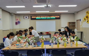 성동구 행당제2동, `자이언트·페이퍼 플라워` 체험 큰 호응