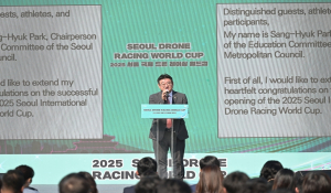 박상혁 교육위원장, `2025 서울 국제 드론 레이싱 월드컵`개회식 참석