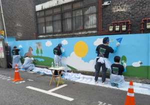 성동구 마장동 자원봉사캠프,‘주택담장 벽화그리기 행사’추진