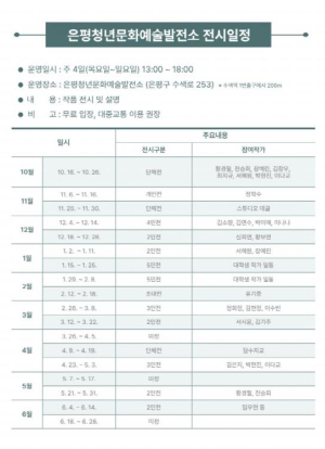 은평청년문화예술발전소, 청년 작가 전시회 개최