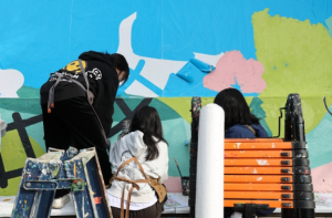 마포구 홍익디자인고 학생들과 함께 연남동 골목에 색을 입히다