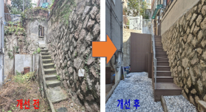 용산구 후암동, 방치된 위험 담장‧계단 정비...주민 안전길로 재탄생