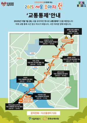 서울시, 이번주 토요일 `2025 서울 유아차 런`… 광화문광장~여의도공원 교통통제