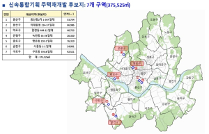 서울시, `신통기획` 후보지 7곳 토지거래허가구역 즉시 지정