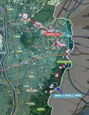 서울시, 서울둘레길 용마산 스카이워크 전망대에서 단풍을 즐겨보세요
