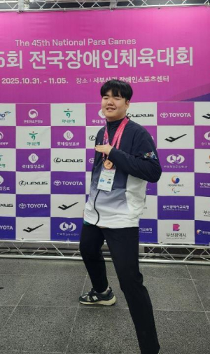 도봉구, 슐런 김도연 선수 전국장애인체육대회 동메달 쾌거
