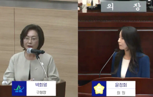 용산구의회 윤정회 의원, 구민 건강을 위해 HPV 예방접종 지원 정책 시행 촉구에도 변명만 하는 박희영 구청장 쓴소리