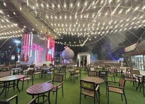 서대문구 카페폭포 수변테라스에 `초대형 반구형 투명 에어돔` 설치