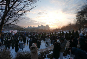 새해 첫 일출에 담은 희망… 강북구, 병오년 해맞이 행사 개최