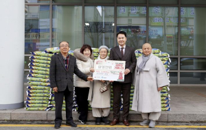 도봉구, 삼성선원으로부터 백미 1,000kg 후원받아