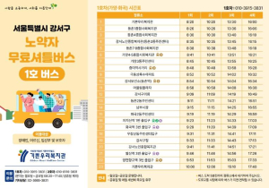 강서구, `노약자 무료셔틀버스` 노선 개편...빅테이터로 더 편하게