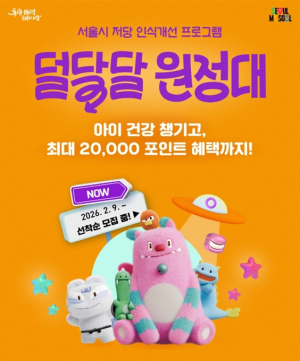 서울시, 덜달달 원정대 모집 시작...`두쫀쿠` 대신 건강간식 먹어볼까