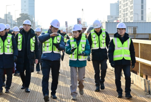 최호정 서울특별시의회 의장, 국회대로 지하차도 건설 현장 찾아 지반침하 점검